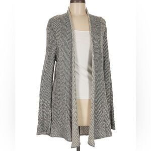 Eight Eight Eight Women's 100% Cotton Gray Open Cardigan